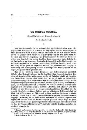 Die Gestalt der Volksschule : grundsätzliches zur Plangestaltung