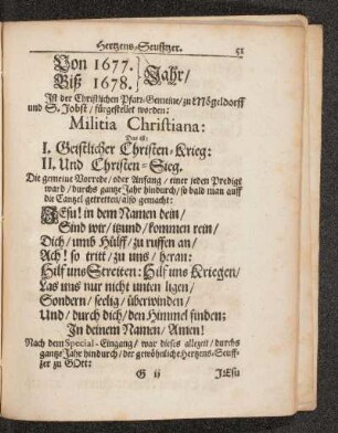 Von 1677. Biß 1678. Jahr