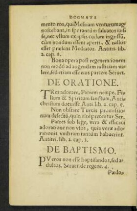 De Baptismo.