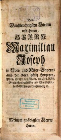 Repertorium Bavariae, oder kurtze Geographische Beschreib- und Eintheilung des Bayerischen Crayses : nebst einem Haupt-Register, worinnen alle in Bayern begriffene Landschafften, Städte, Märckt, Flecken ... gefunden ...