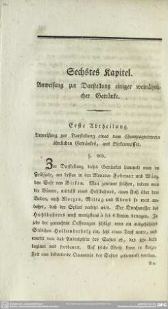 Sechstes Kapitel. Anweisung zur Darstellung einiger weinähnlicher Getränke