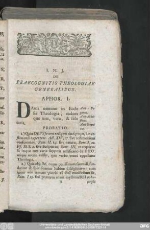 [Theologia Aphoristica.]