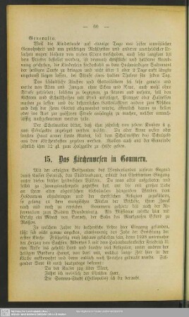 15. Das Kirchenwesen in Gommern