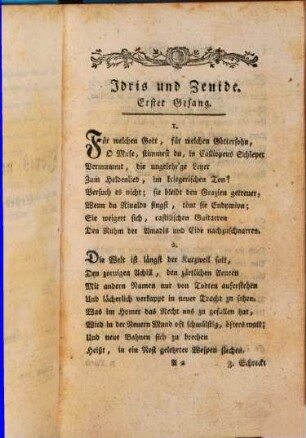 Idris : ein heroisch comisches Gedicht