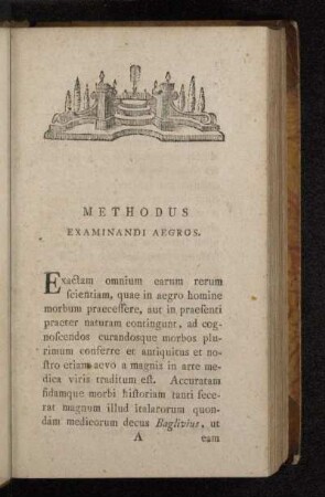 Methodus Examinandi Aegros.