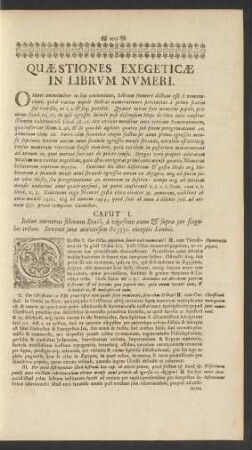 Quaestiones Exegeticae In Librum Numeri.