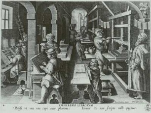 Das Druckgewerbe : Das Druckgewerbe, Stich v. 1612