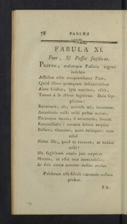 Fabula XI. - XX.