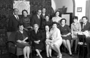 Freiburg: Rumänisches Institut; Gruppe; Sylvesterfeier in der Rumänischen Bibliothek