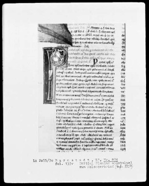 Petrus Lombardus, Glossatura maior super epistolas pauli — Initiale P (aulus apostolus), Folio 133verso