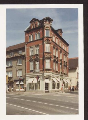 Lange Straße 2. Detmold. "Hoher Priester", "Brillen-Linse"