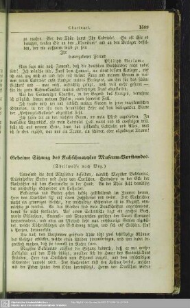 Geheime Sitzung des Kuhschnappler Museum-Vorstandes - theilweise nach Boz