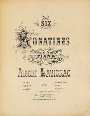 Six sonatines : pour piano ; op. 23 ; No. 1. en Ut, No. 2. en Sol, No. 3. en Ré, No. 4. en La mineur, No. 5. en Fa, No. 6. en Si b, 4. En la mineur