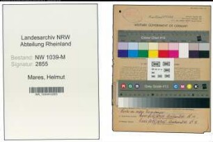 Entnazifizierung Helmut Mares , geb. 23.06.1908 ()