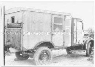 Funkwagen Baujahr 1944, Seitenansicht