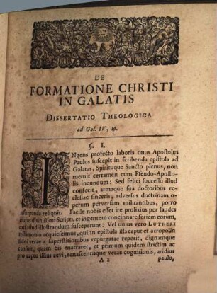 Dissertatio theologica De formatione Christi in Galatis : ex Gal. IV, 19
