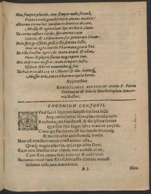 Encomium Coniugii.