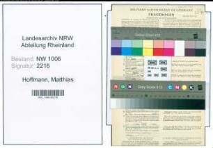 Entnazifizierung Matthias Hoffmann , geb. 06.01.1915 (Schneider)
