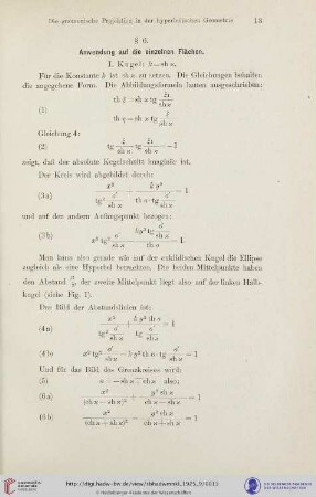 § 6. Anwendung auf die einzelnen Flächen