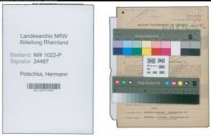 Entnazifizierung Hermann Potschka , geb. 02.07.1905 (Zuschneider)
