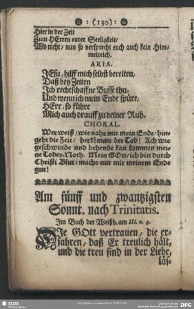 Am fünff und zwantzigsten Sonnt. nach Trinitatis