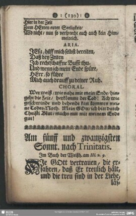 Am fünff und zwantzigsten Sonnt. nach Trinitatis