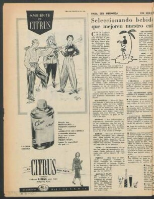 Seleccionando bebidas que mejoren nuestro cutis : Para ser hermosa