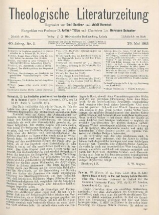 242-244 [Rezension] Fowler, W. Warde, Roman Ideas of Deity in the last Century before the christian Era