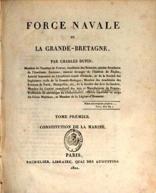 Force navale de la Grande-Bretagne, 1. Constitution de la marine