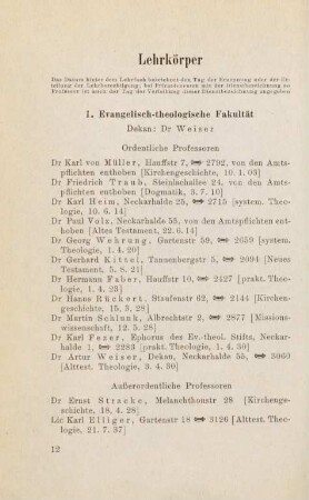 12-24, Lehrkörper