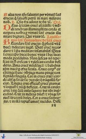 Laudisonus sancti Bonaventure de sancta cruce