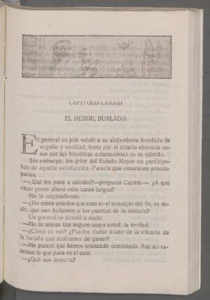 Capítulo LXXXIII - El héroe, burlado