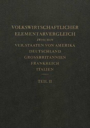 Volkswirtschaftlicher Elementarvergleich zwischen ver. Staaten Teil 2