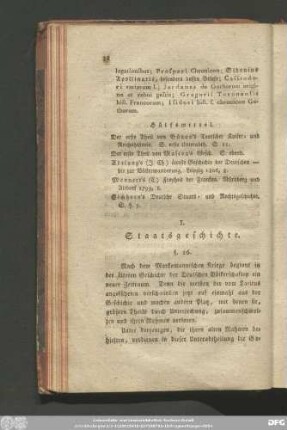 I. Staatsgeschichte.