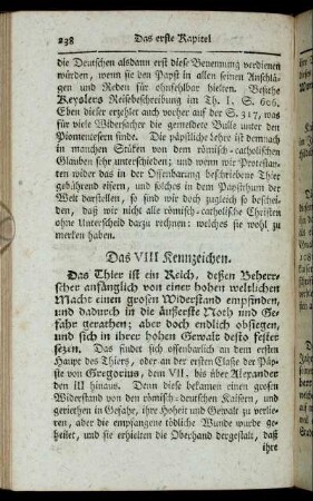 Das VIII Kennzeichen. - Das X Kennzeichen.