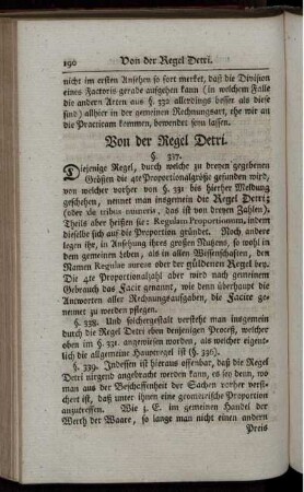Von der Regel Detri.