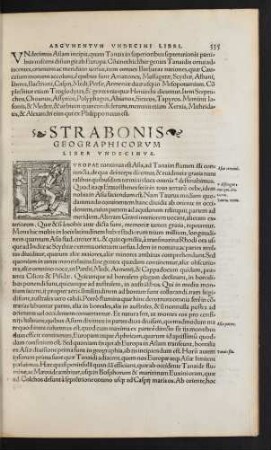 Strabonis Geographicorum Liber Undecimus.