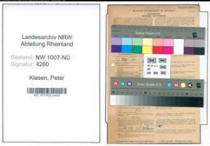 Entnazifizierung Peter Klasen , geb. 14.04.1894 (Arbeiter)