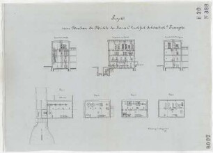 Technische Zeichnung : Projekt zum Neubau der Mühle des Herrn O. Luckfiel, Schönebeck bei Trampke