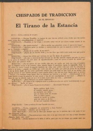 El tirano de la estancia