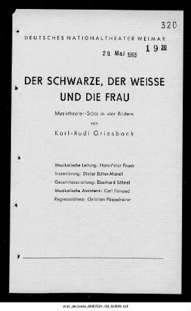 Der Schwarze, der Weisse und die Frau