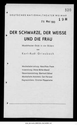 Der Schwarze, der Weisse und die Frau