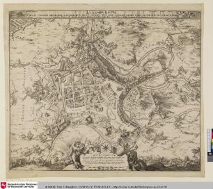 Bombardement von Luxemburg durch Marschall de Crequi, 4. Juni 1684 [Luxemburg bombarded by Marshal de Crequi - June 4th 1684]