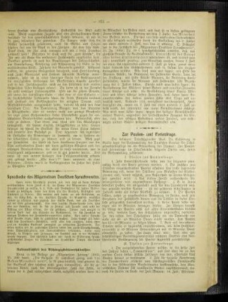 Sprachecke des Allgemeinen Deutschen Sprachvereins