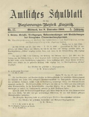 5.1903, Nr. 17(9. September)