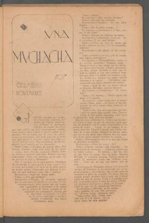 Una muchacha : Ilustró R. Claro