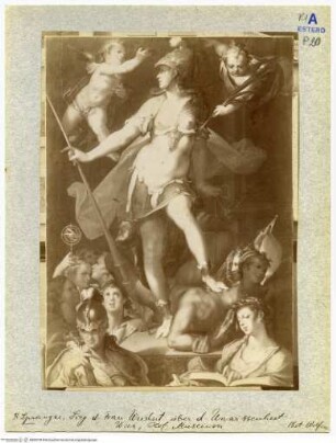 Minerva als Siegerin über die Unwissenheit