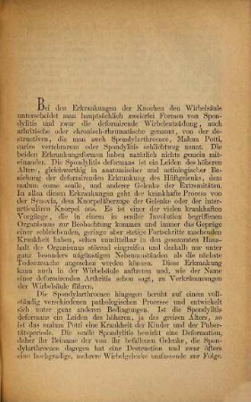 Ueber Spondylitis der Halswirbelsäule und deren Behandlung : Inaug.-Diss.