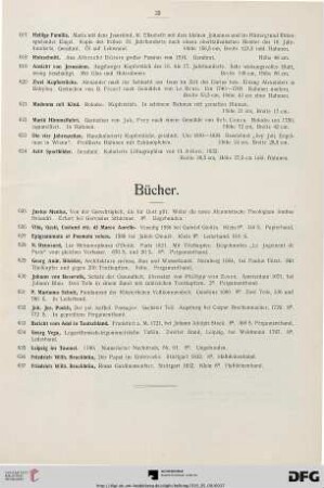 Bücher (Nr. 625-637)