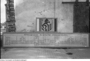 Dresden, Albertstadt. Fabrice - Kaserne, Umbau zu Wohnungen, Oktober 1949
